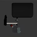 Advanced Ergonomic Control Panel With Digital Screen Joysticks And Control Buttons