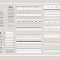 French Gypsum Line Gypsum Line Corner Decorative Line Skirting Line ceiling Foot Line Eave Line 3d model