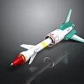 Cosmic Aerospace Rocket Model Featuring Red White Green Design And Propulsion System For Space Missions