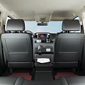 Car Interior Rear Seats With Center Console Cup Holders Tissue Box And Storage Compartments