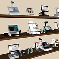 Cash register ordering machine ordering machine scanning code payment 3d model