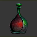 Unique Green And Red Glass Vase As Stylish Household Decorative Item