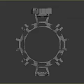 Complex Industrial Mechanical Structure Featuring Metal Components And Engineering Framework Design
