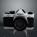 Nikon F3 Classic SLR Film Camera With 50mm Lens And Vintage Design
