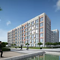 Modern Dormitory 3d model