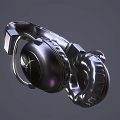 Premium Black Over Ear Headphones With Leather Earpads Metal Frame And RGB Lighting