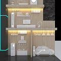 Gree EMS Exhibition Wall Display With Solar Panels Wind Turbine And Energy Management System