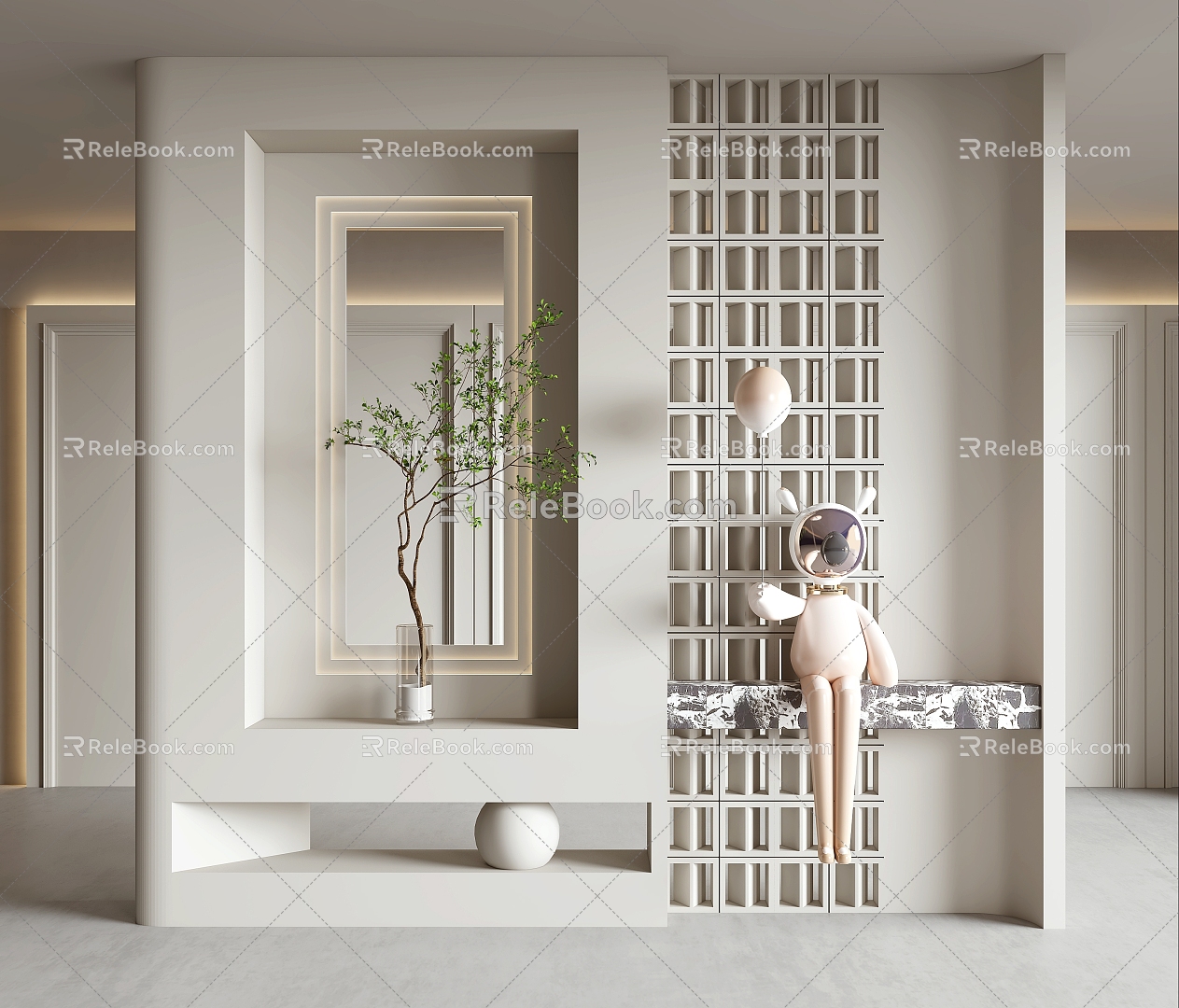 French Entrance Entrance Entrance Decorative Entrance Entrance Entrance Entrance Partition 3d model