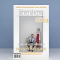 Forbes Asia Magazine Cover Display Photo Spot With Geometric Background Mannequins And Lighting