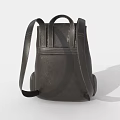 Classic Leather Backpack With Flap Closure Front Pocket And Adjustable Shoulder Strap 3d model