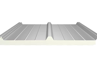 High Quality Corrugated Metal Roofing Panel With Insulated Layer For Buildings 3d model