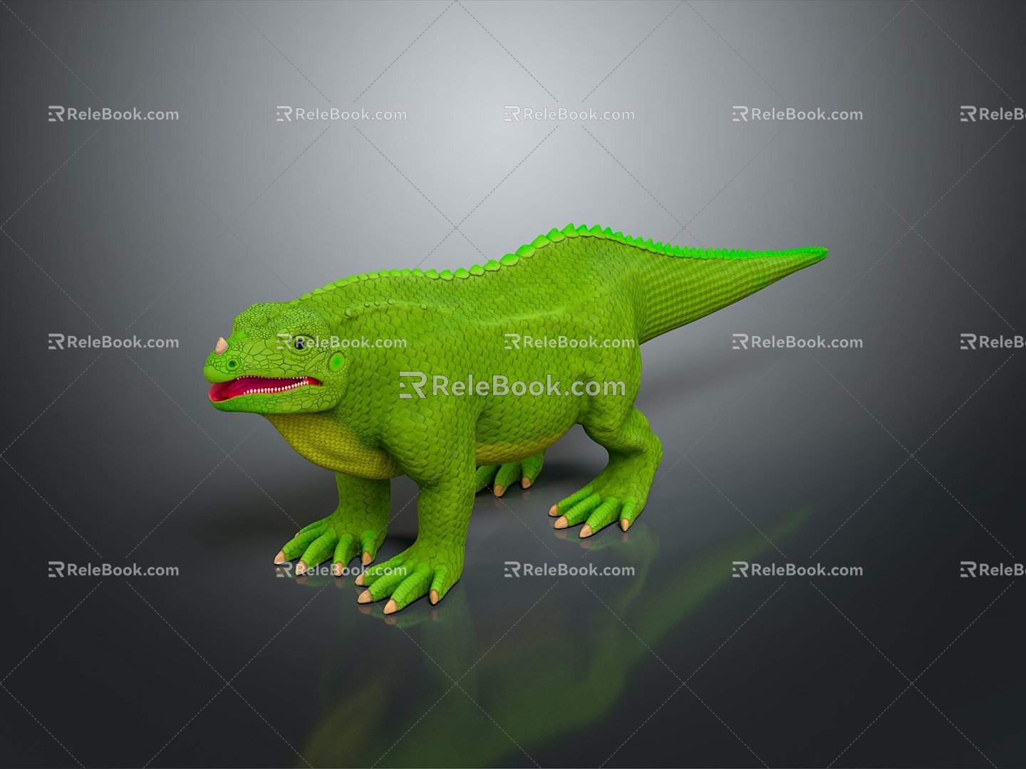 Lizard Anime Lizard Chameleon Cartoon Lizard Reptile Cold Blooded Animal Reptile Reptile Class 3d model