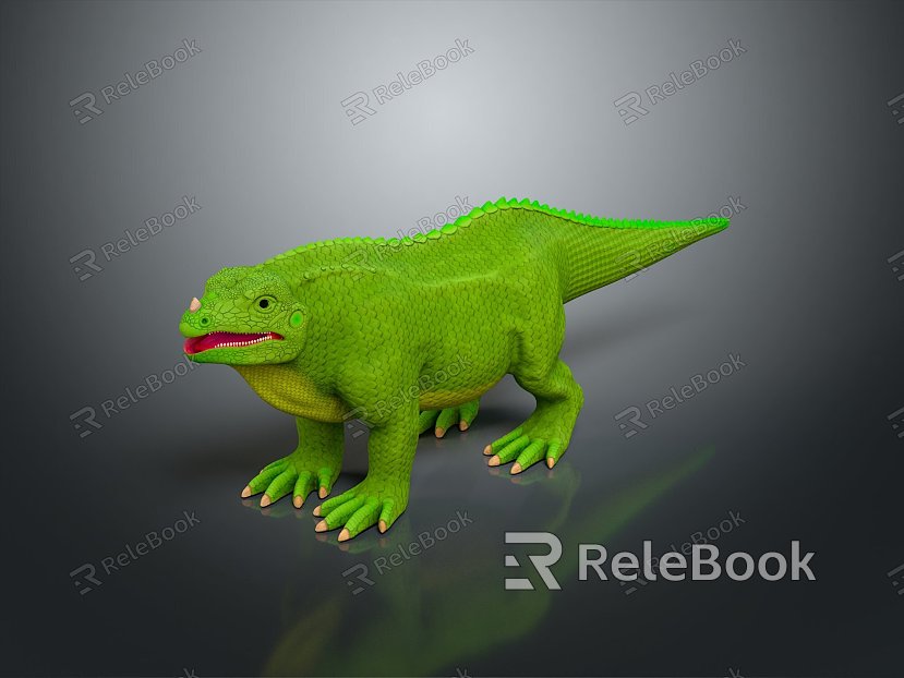 Lizard Anime Lizard Chameleon Cartoon Lizard Reptile Cold Blooded Animal Reptile Reptile Class model