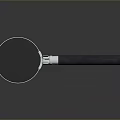 Practical Household Magnifying Glass With Silver Frame And Dark Comfortable Handle