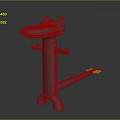 Cartoon Style Game Movie Character 3D Model With Shark Like Head Slender Body And Tail