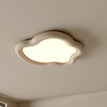 Cloud Shaped White Ceiling Light with Soft Warm Glow for Kids Room Interior 3d model