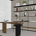 Modern study 3d model