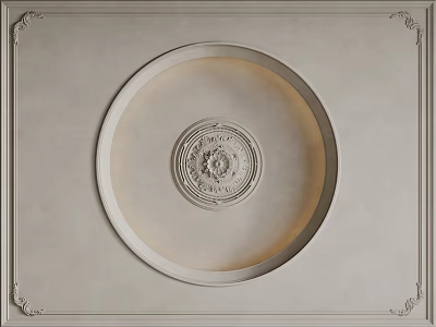 French Ceiling Bedroom Ceiling Guest Restaurant Ceiling Hall Away Ceiling 3d model