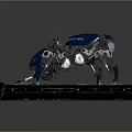 Mechanical Creature Model With Awakening Base And Detailed Metal Structure 3d model