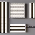 Modern Grille Lights With Various Design Styles For Indoor Ceiling Lighting 3d model