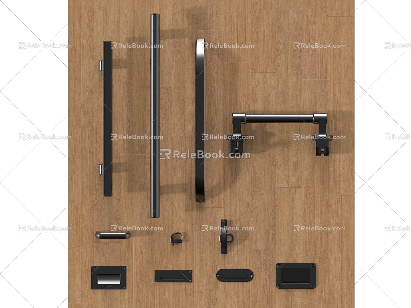 Handle Door Handle Cabinet Handle Hardware Handle Handle Accessories 3d model