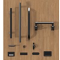 Handle Door Handle Cabinet Handle Hardware Handle Handle Accessories 3d model