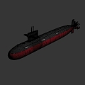 Type 093 nuclear submarine 3d model