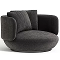 Gray Upholstered Accent Chair With Armrests Cushions Modern Design And Multiple Color Options