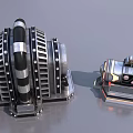 Industrial Equipment Assortment Showcasing Mechanical Parts Gears Valves And Control Panels
