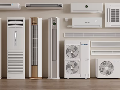 Different Types Of Air Conditioner Air Outlets 3d model
