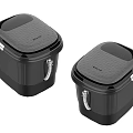 Daily Appliances Black BEKO Storage Containers With Lids Handles Two Piece Set