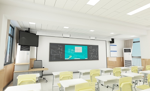 Classroom 3d model