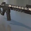 T4Mlok submachine gun carbine automatic rifle machine gun assault rifle low face number low model simple model game film and television level 3d model