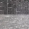 Gray Floor Tiles Combining Square And Rectangular Shapes For Modern Interior Design 3d model