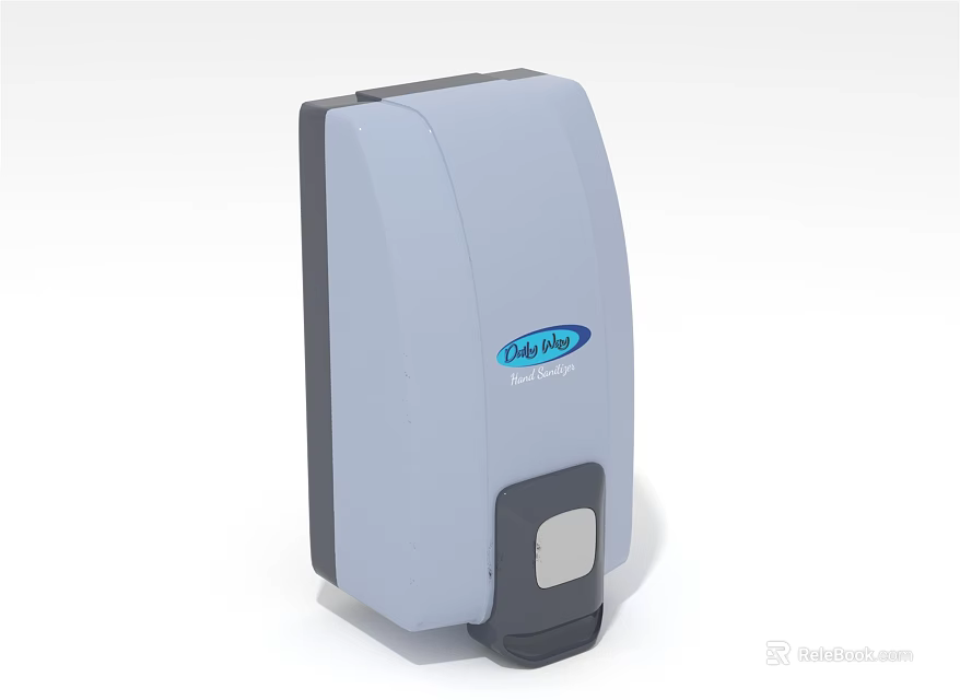 Saniflow Gray Automatic Hand Soap Dispenser With Durable Wall Mounted Design 3d model