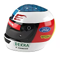 Professional White Racing Helmet with BENETTON SPIRIT and MILD SEVEN Logos as Sports Equipment