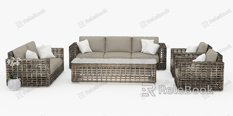 Modern outdoor sofa model