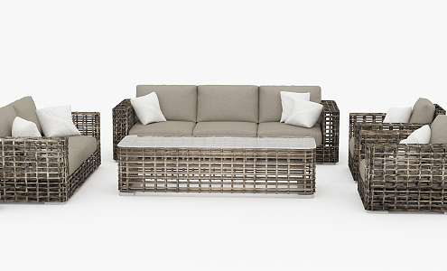 Modern outdoor sofa 3d model