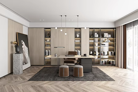Light Luxury Study 3d model