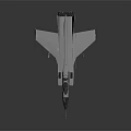 Sleek White Gray Fighter Jet 3D Model With Aerodynamic Design Details 3d model