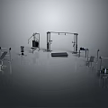 Professional Sports Equipment For Home And Gym Strength Training With Dumbbells Barbells And Benches