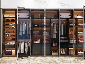 modern wardrobe of wardrobe 3d model