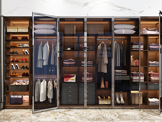 modern wardrobe of wardrobe 3d model