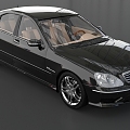 Mercedes-Benz Black Mercedes-Benz Car Black Car Mercedes-Benz S-Class Car Premium Car Mercedes-Benz Super Realistic High Precision Movie Class 3d model