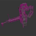 Heavy Industrial Machinery With Conveyor Belt Mechanical Arm And Metal Frame