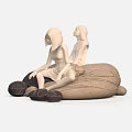Sofa stool 3d model