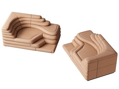 Modern shaped sofa model