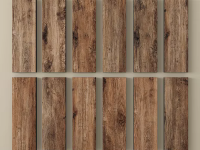 Natural Stone Wood Panels With Rustic Texture For Interior Wall Design 3d model