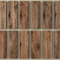 Natural Stone Wood Panels With Rustic Texture For Interior Wall Design 3d model