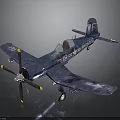 Space Themed Blue Propeller Aircraft Model With Star Stripes Design And Number 15